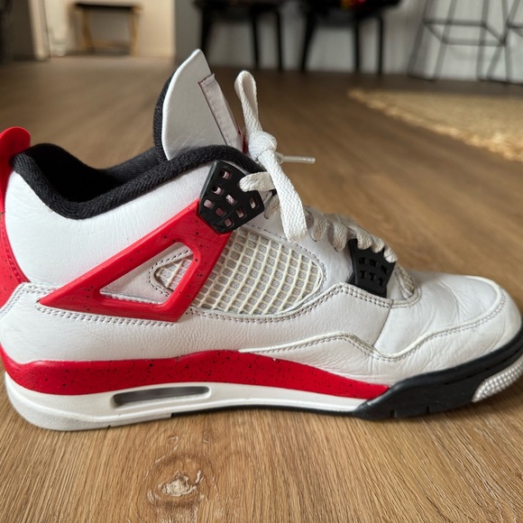 Air Jordan 4 Retro Red Cement Sneakers - Size 8 - Picture 5 of 10